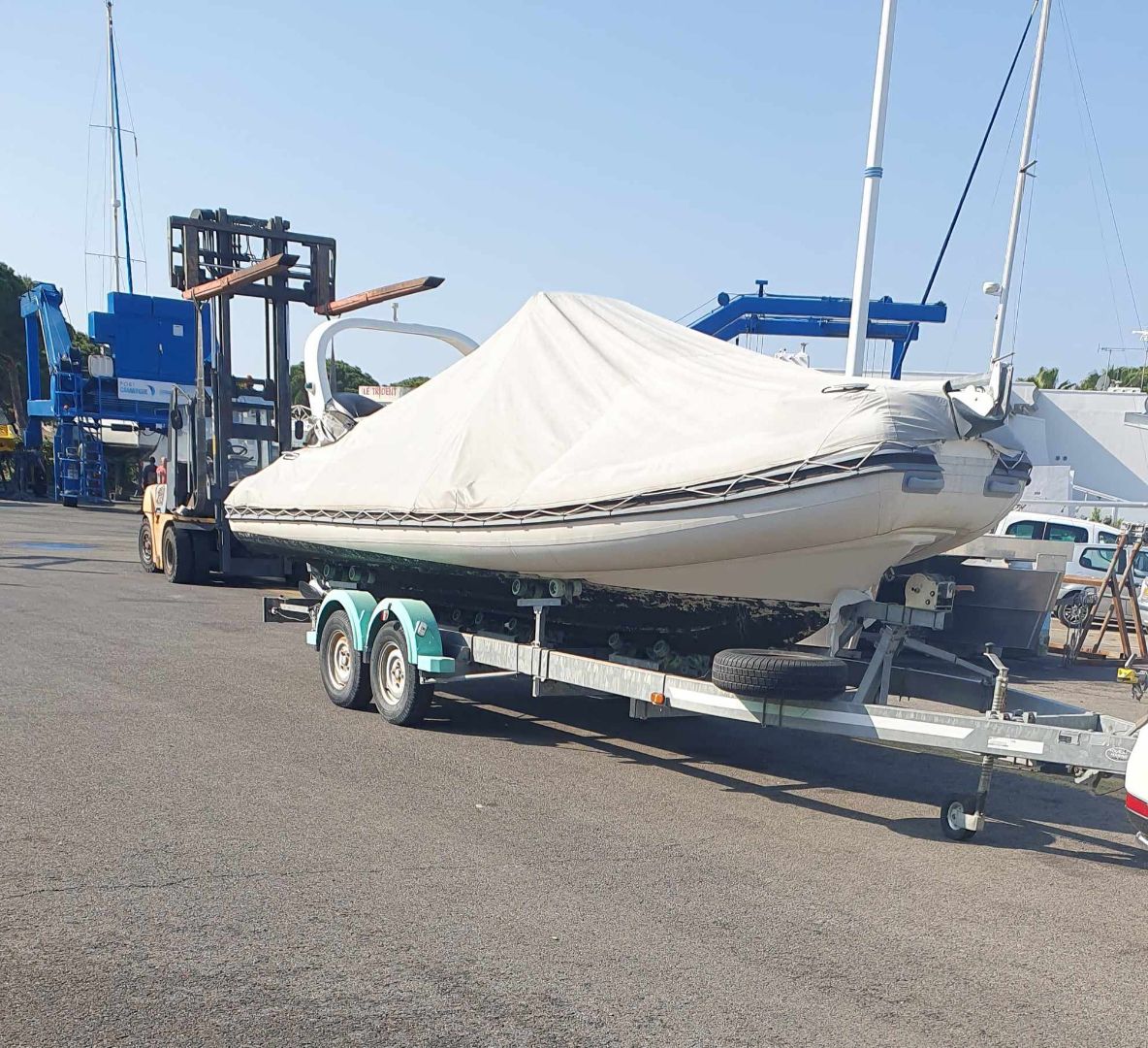 NUOVA JOLLY KING 670 semi rigide mercury port camargue remorque